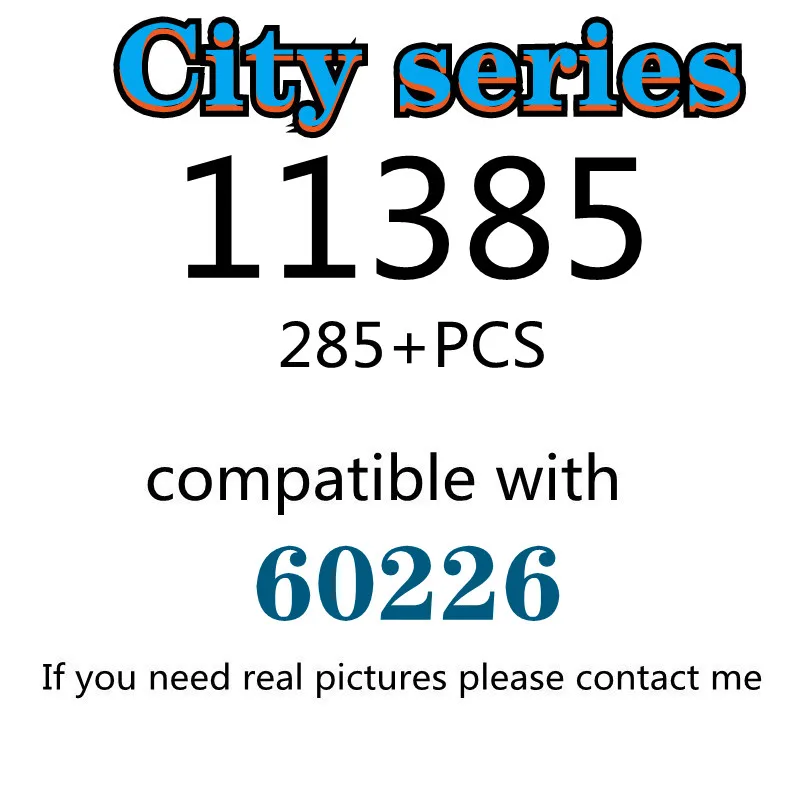 

285PCS 11385 Building Block Toy City Series 60226 Assembled Building Block Children's Toy Gifts