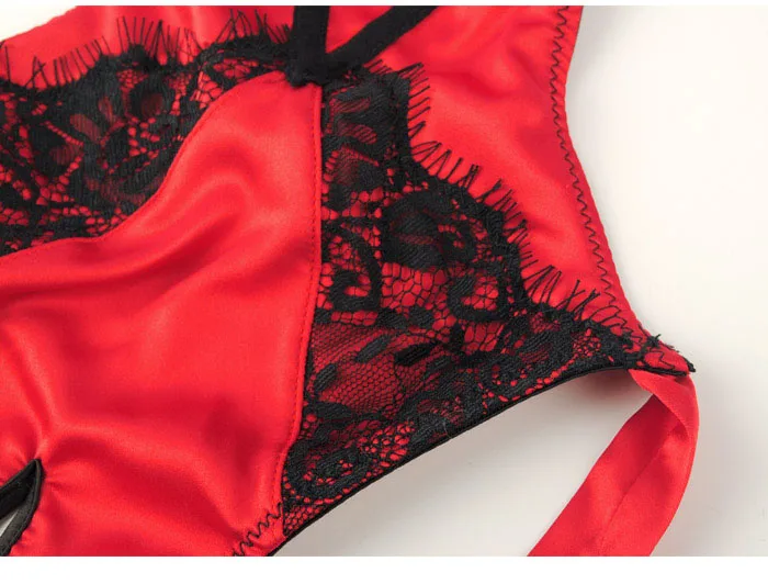 Дамское белье с открытой промежностью без шапочки соблазнительное сиамское