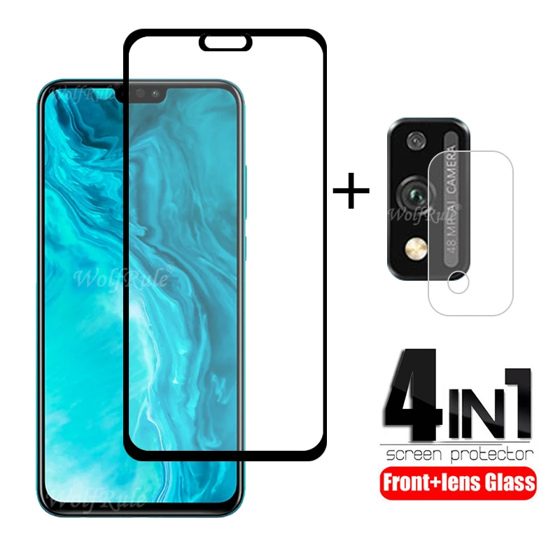 4-в-1 для Huawei Honor 9X Lite стекло закаленное Y9A Y6P Y8P Y5P 10X Len Glass | Мобильные телефоны и