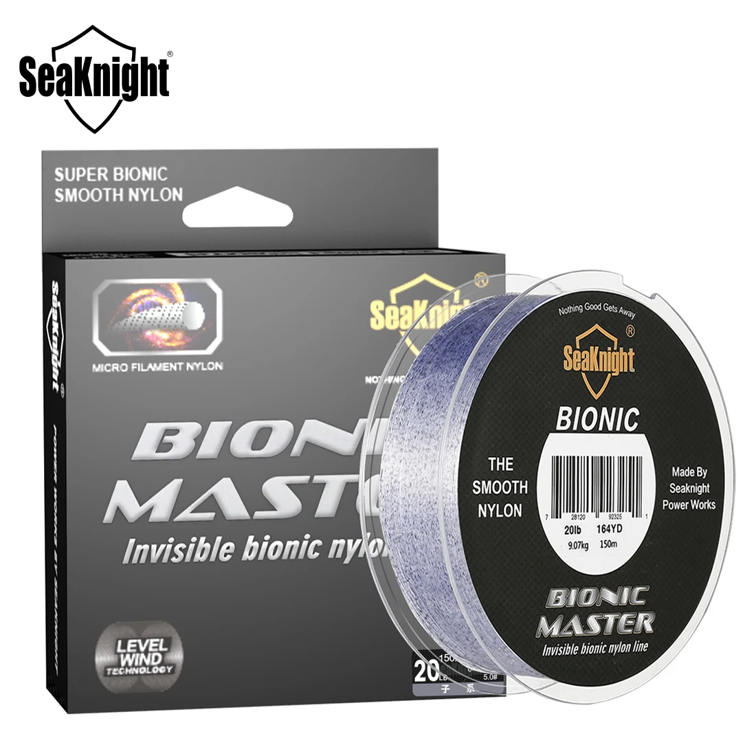 Леска рыболовная нейлоновая SeaKnight BIONIC MASTER Series 150 м в горошек монофиламентная 2020 |