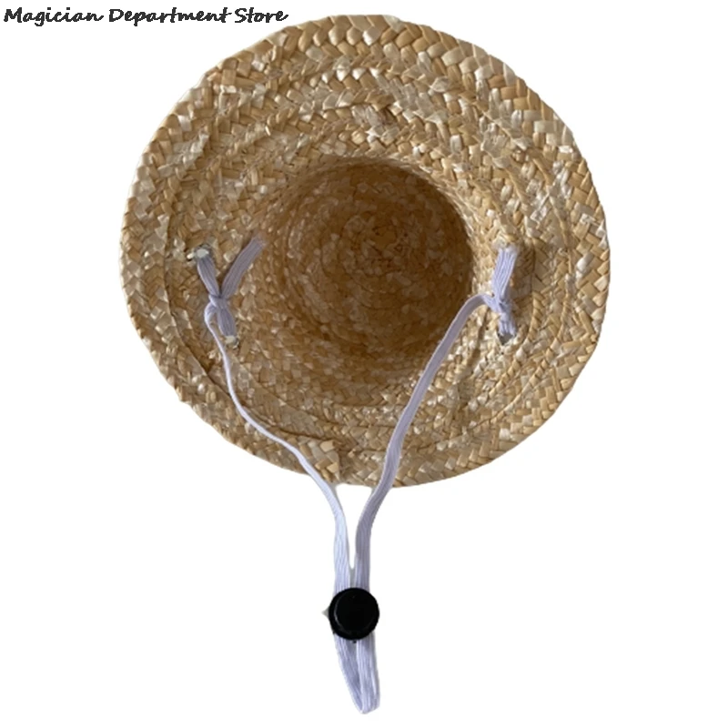 

Straw Hat Retro Cute Pet Puppy Cat Doggy Sun Protection Hat Dog Walking Decoration Hat Driving Pet Hat Adjustable Straw Cute Hat