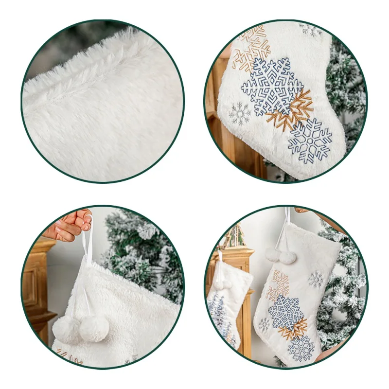 

Christmas Stocking Christmas Decoration Cable Knit Stocking Magnifier White Christmas Sousings Gifts Holiday Stocking For Kids