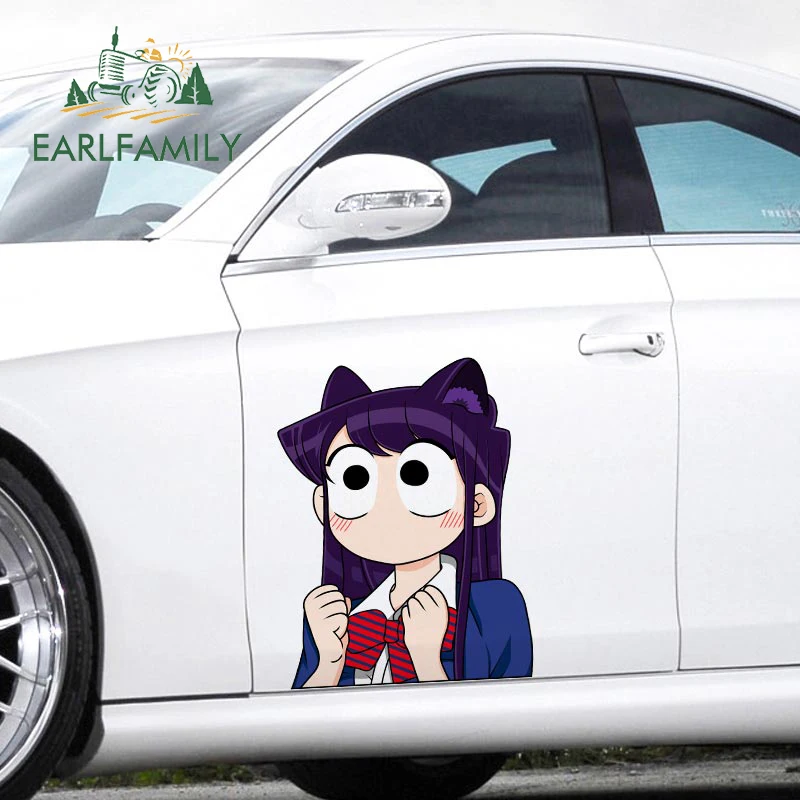 

EARLFAMILY 43 см x 32,7 см для Hyped Komi Peeker автомобильные наклейки устойчивые к царапинам наклейки для кузова автомобиля Модный водонепроницаемый инди...