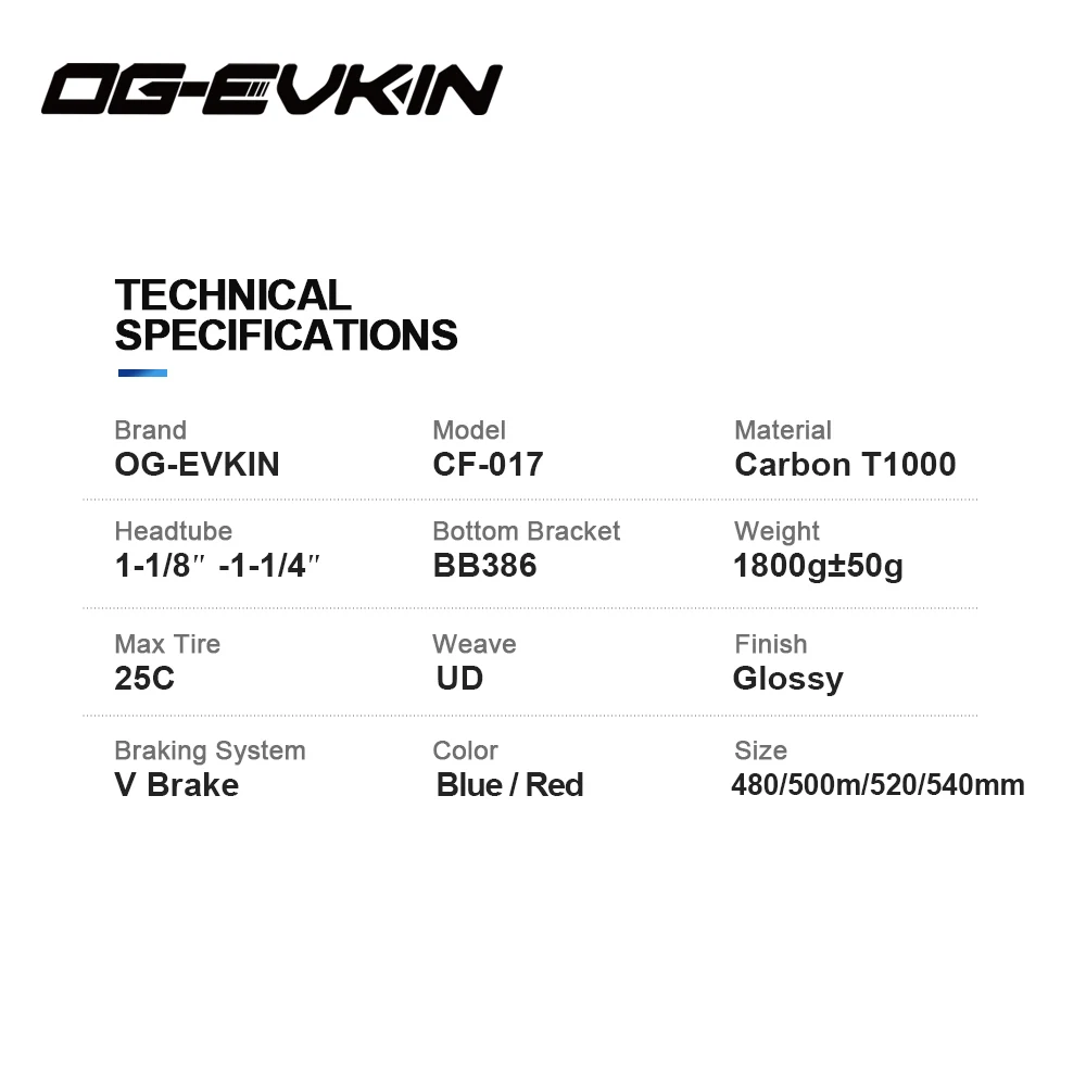 OG EVKIN CF 017 углеродный шоссейный велосипед рама UD BB386 Глянцевая руль для велосипеда