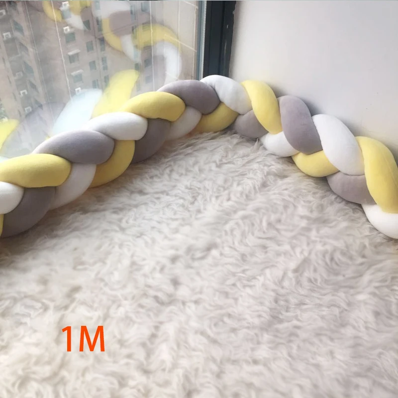 

1M Length Baby Bed Pillow Bumper Newborns Protector Babies For Newborn Baby Things For Baby Baby Bed Bumpers Bumper in the Crib