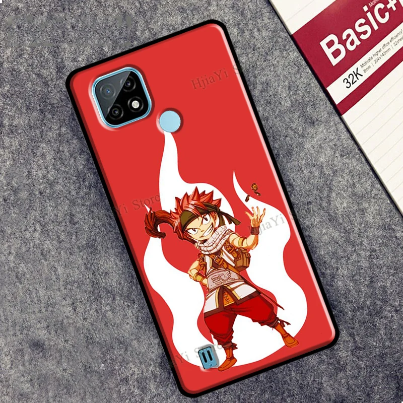 anime fairy tail natsu for oneplus nord 2 8 9 pro 8t 9r phone case for oppo realme 8 7 6 q3 pro gt c3 c21 cover free global shipping