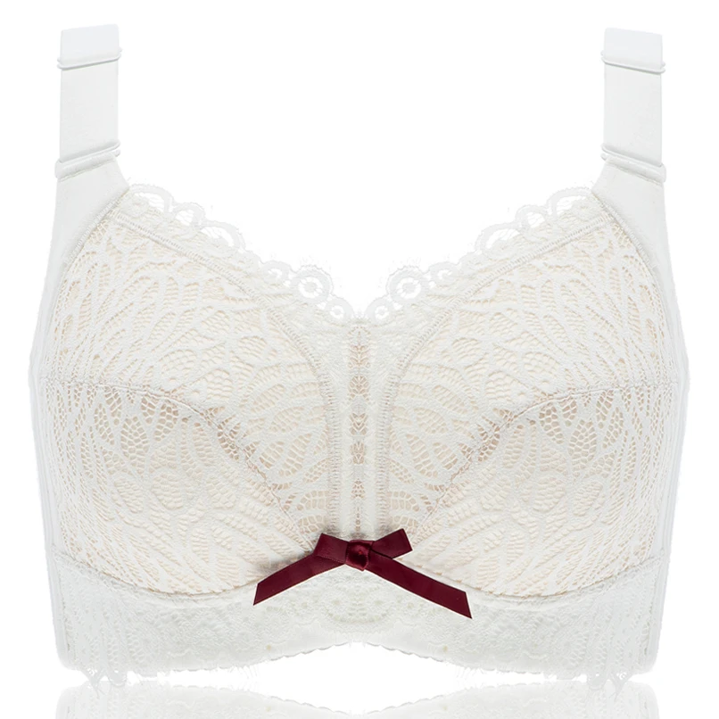 Женский полный охват без косточек поролона размера плюс цветочный кружевной