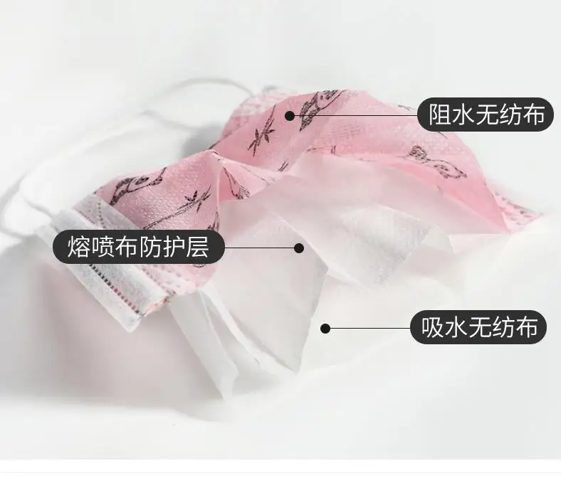 

100 PCS Disney Kid Mask Mickey Disposable Mask 3 Layers Face Mouth Child Mask PM2.5 Anti-dust for 4-12Y Children Cartoon Mask