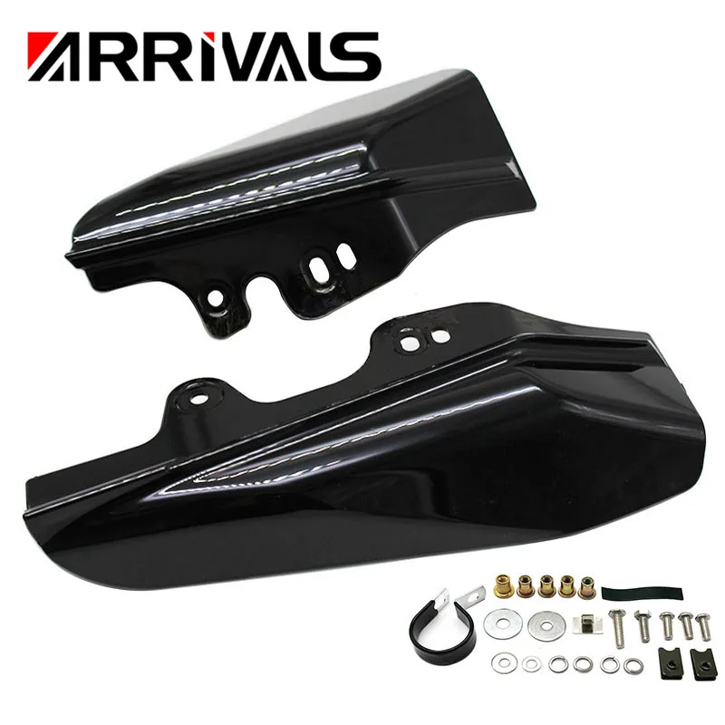 Черный средний каркас дефлектор воздуха тепловой экран для Harley Road King Street Electra Glide