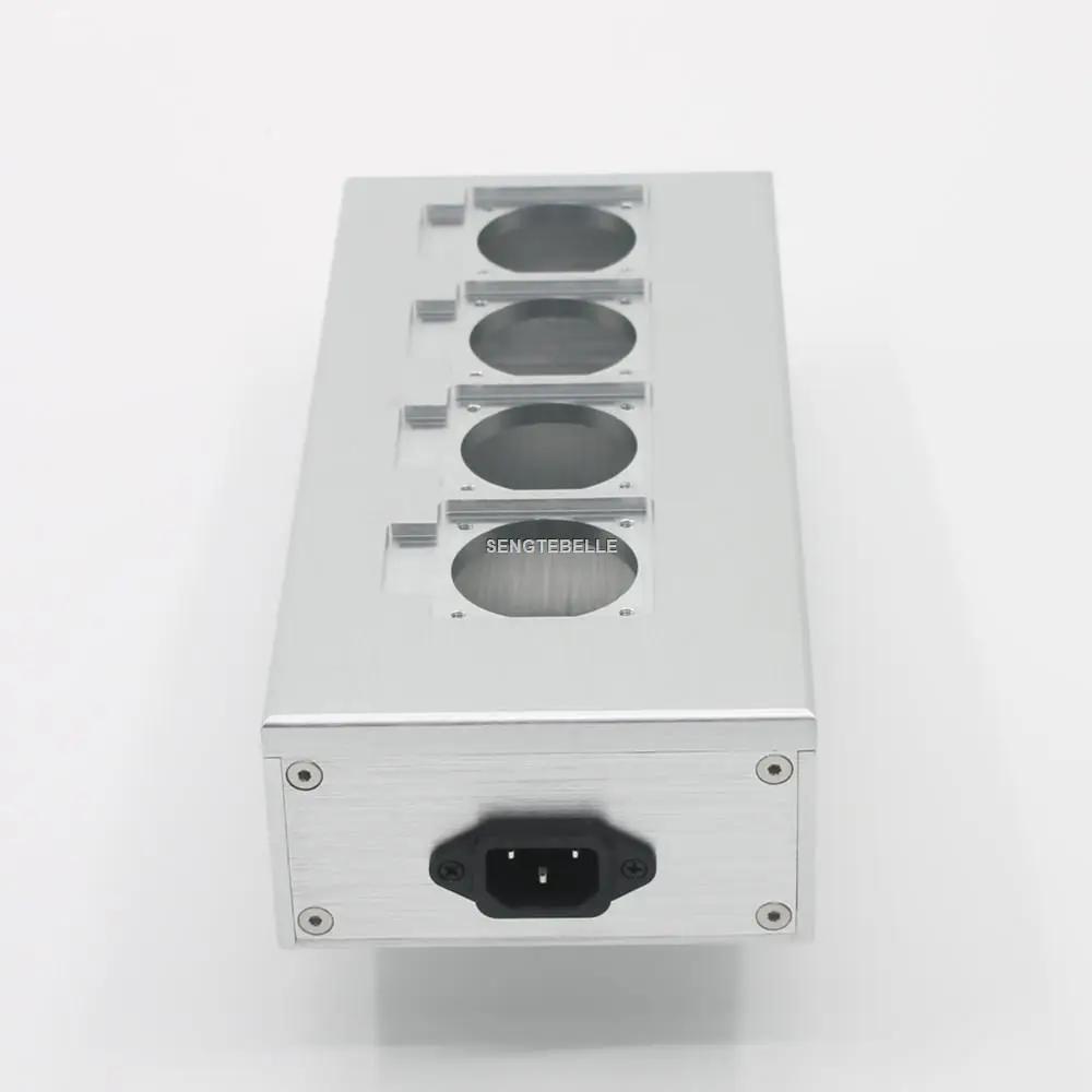 Полностью алюминиевый HIFI чехол питания европейского стандарта 4/6 розетка