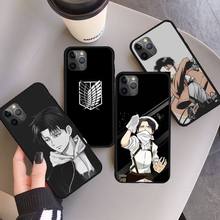 Funda de teléfono de anime japonés attack on titan para iphone...