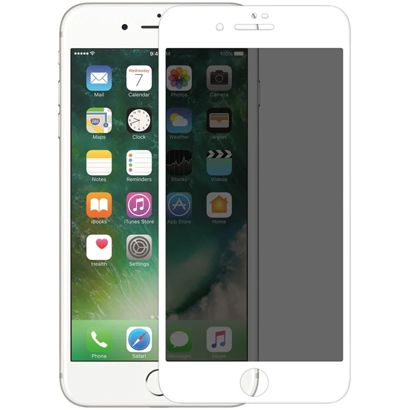 Для iPhone 7 8 7+ 8 Plus закаленное стекло Nillkin 3D AP+ Max анти-писк конфиденциальности полный экран защитная пленка стекло для iPhone8 - Цвет: White
