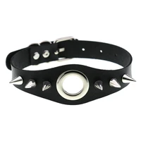 black spiky choker collar for girls emo punk goth necklace neck strap cosplay chocker gothic accessories