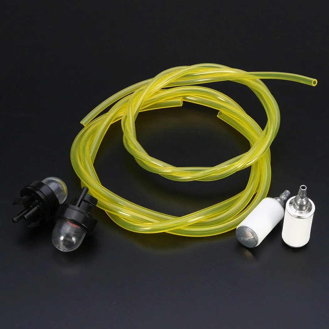 

For McCulloch Husqvarna Stihl Strimmer Fuel Line Primer Bulb Filter Kit Chainsaw