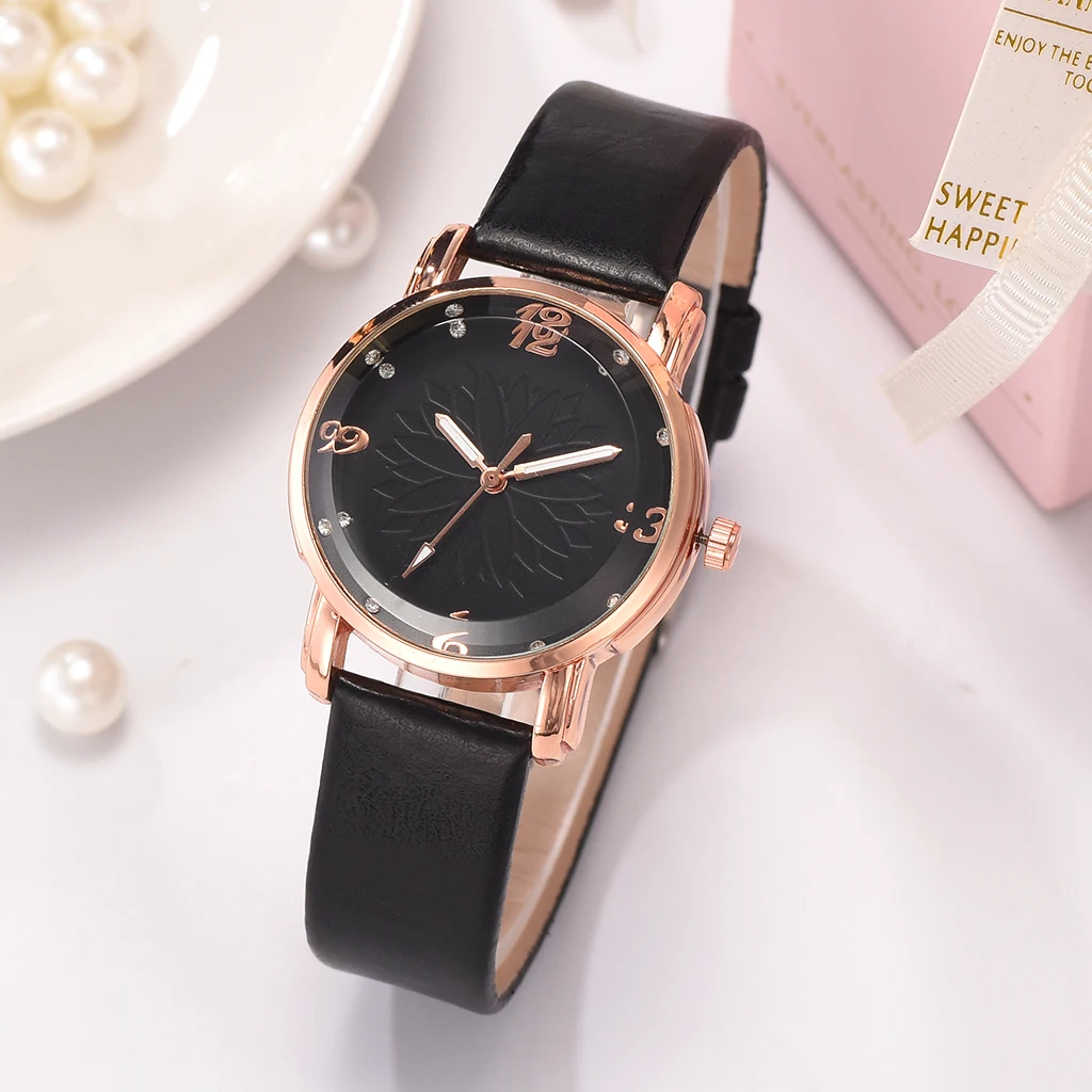 Модные женские кожаные часы модные Аналоговые кварцевые наручные Relogios
