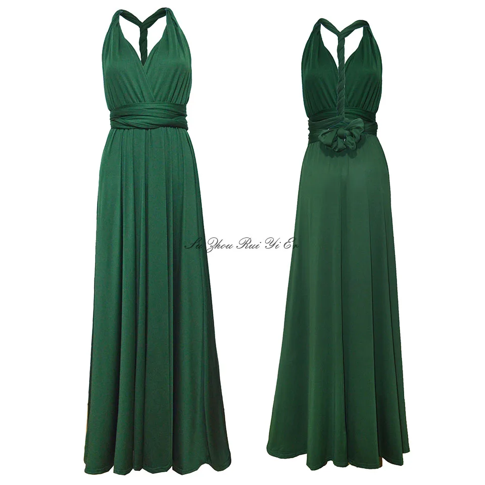 

Cheap Multiway Wrap Boho Bridesmaid Dresses Maxi Club Dress For Wedding Party Bandage Long Dress Party Vestidos De Noiva
