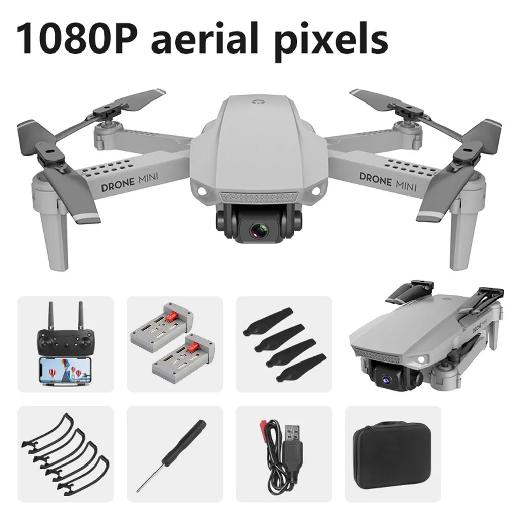 Дрон мини E88 1080P HD камера Wi Fi FPV Складная Высота удерживающий RC Квадрокоптер