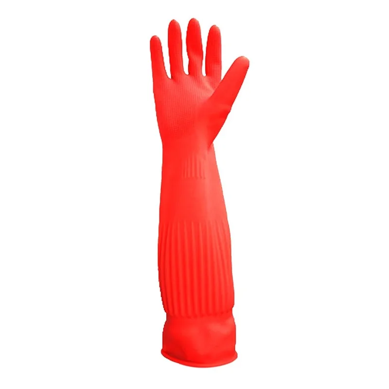

38/45cmKitchen Dishewashing Gloves House Cleaning Water-proof Rubber Washing Gloves Long Sleeve Silicone Gloves Cleaning Tool-30