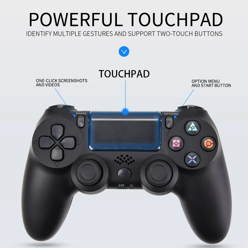 Беспроводной/проводной Bluetooth геймпад DATA FROG для PS4 контроллер Playstation 4 Dualshock двойная