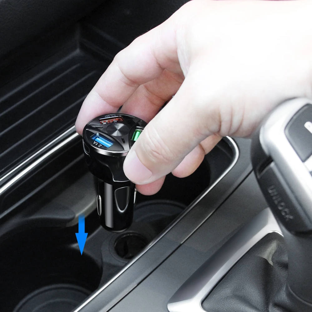 Автомобильное зарядное устройство с 4 портами USB для быстрой зарядки Wuling Cortez alмаз