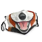 Многоразовая маска унисекс для взрослых, милая панда, улыбка, маска для защиты от пыли и смога, респиратор, маска для рта