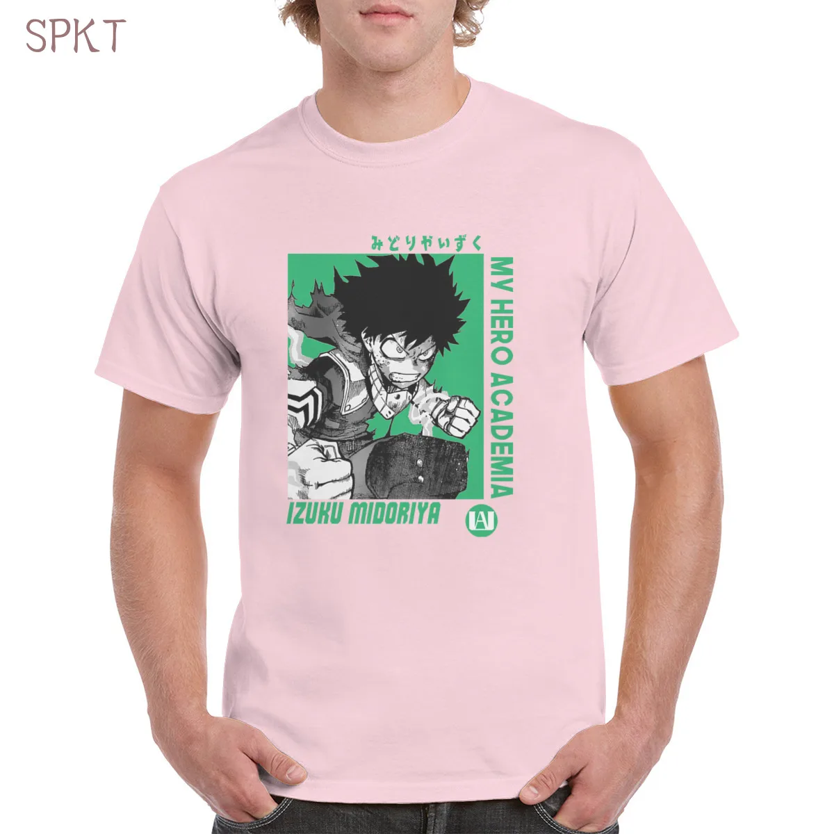 

Deku Midoriya izuku Anime Comics Hot t shirt Top Soft Oversized Letters Cotton Tee Female/Man T-Shirt Passionate