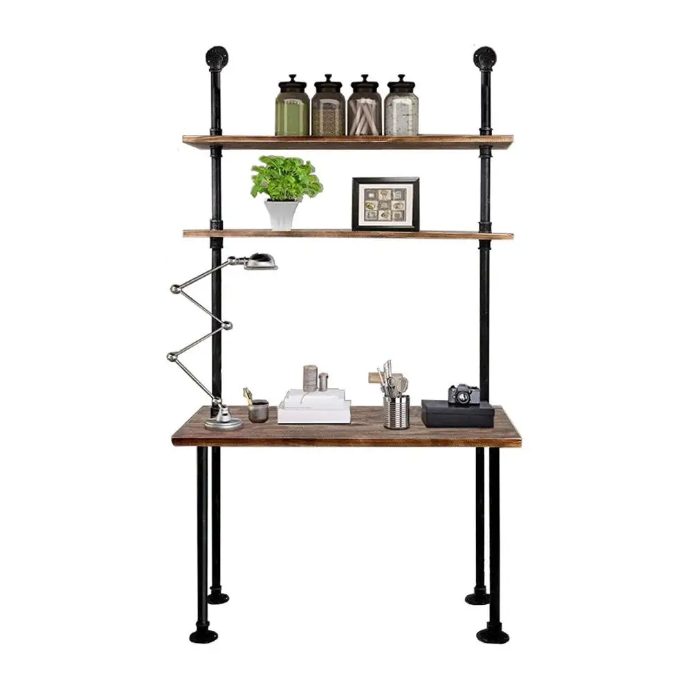 Промышленный студенческий домашний стол для обучения детей письменный с полкой