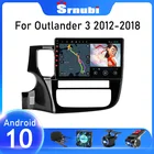 Автомагнитола Srnubi, мультимедийный видеоплеер 2 din, Android 10, для Mitsubishi Outlander 3, GF0W, GG0W 2012-2018, FM, GPS-навигация, DVD