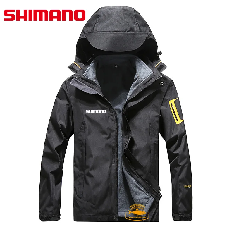 

Зимняя водонепроницаемая уличная одежда Shimano для рыбалки, горного туризма, теплая флисовая мягкая куртка, Мужская одежда для рыбалки, охоты,...