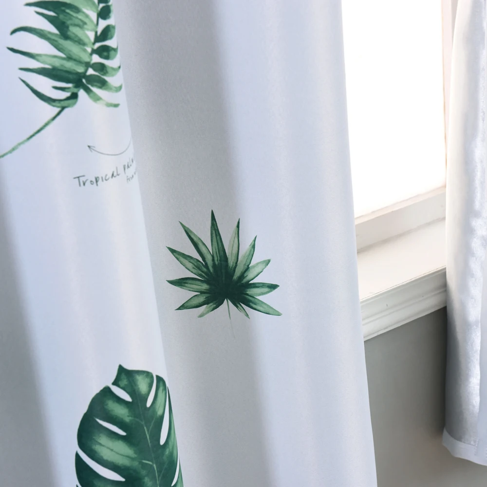 Шторы с китайским банановым принтом для детской комнаты 1 шт. W100xL200cm маленькие