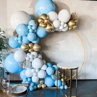 105pcs blue silver balloon garland arch kit birthday balloon garland decoration wedding party balloons set for kids baby shower