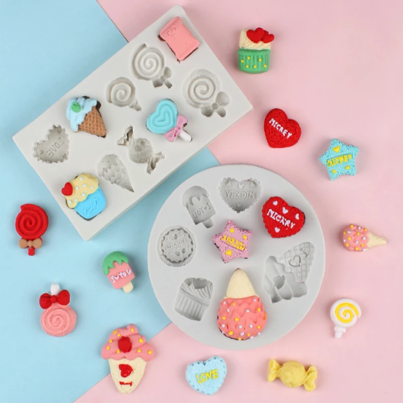 Форма для конфет и мороженого силиконовая форма помадка инструмент украшения