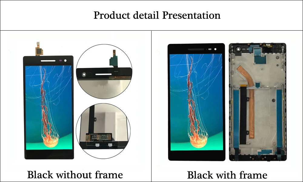 Для lenovo Phab 2 Pro PB2-690M PB2-690Y PB2-690N ЖК-дисплей Дисплей кодирующий преобразователь сенсорного экрана в сборе запасные с рамкой