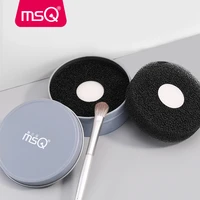 msq makeup brush cleaner sponge dry cosmetic color removal sponge activated carbon filter quick cleaner for brushes makeup tools