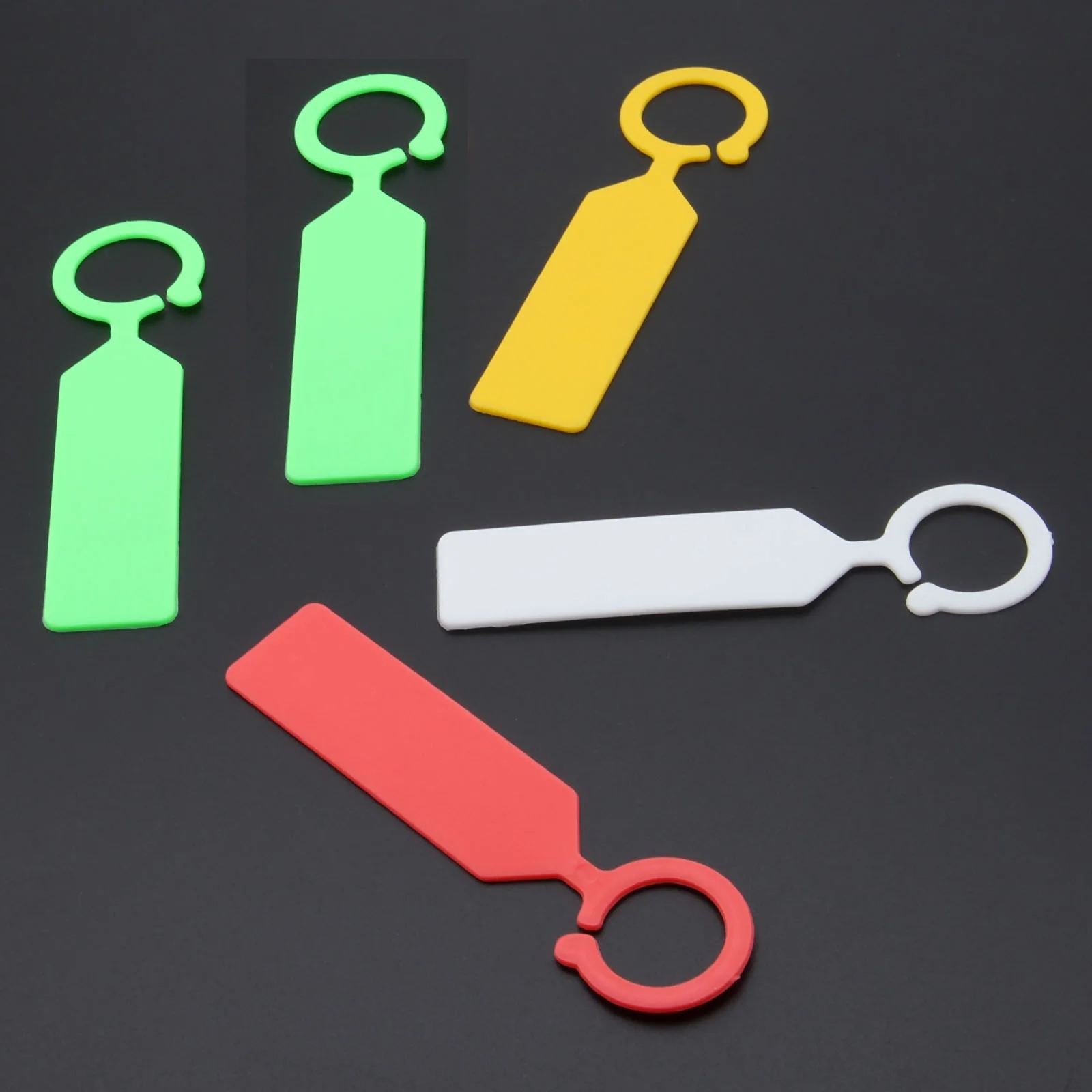 

50Pcs Tied Plant Labels Tags Colorful Garden Fruit Tree Hanging Marker Thick Plastic Flower Bonsai Nursery Seedling Tracking