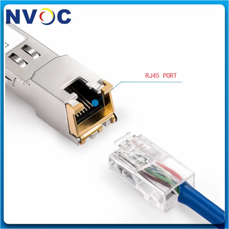 10 Гбит/с SFP + RJ45 волоконно-оптический приемопередатчик модуль SFP-10G-T медь 10GBASE-T 30 м |