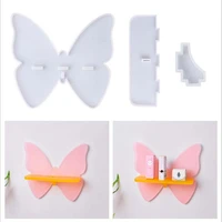 epoxy resin mold large butterfly storage rack stand wall silicone mold decoration crafts diy casting mold