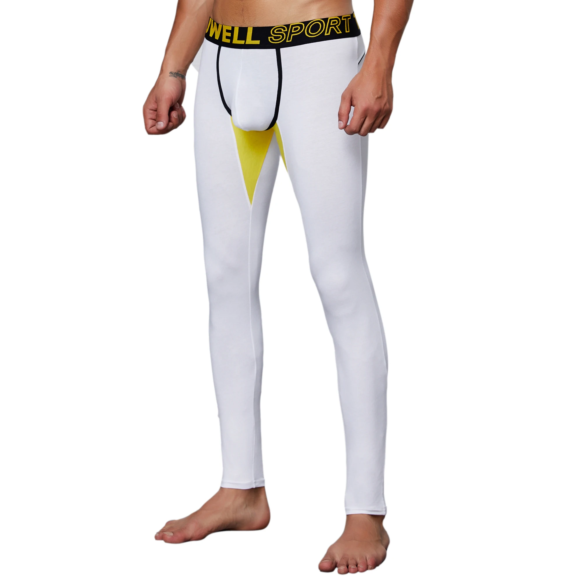 Мужские кальсоны осень-зима теплые удобные колготки леггинсы длинные штаны