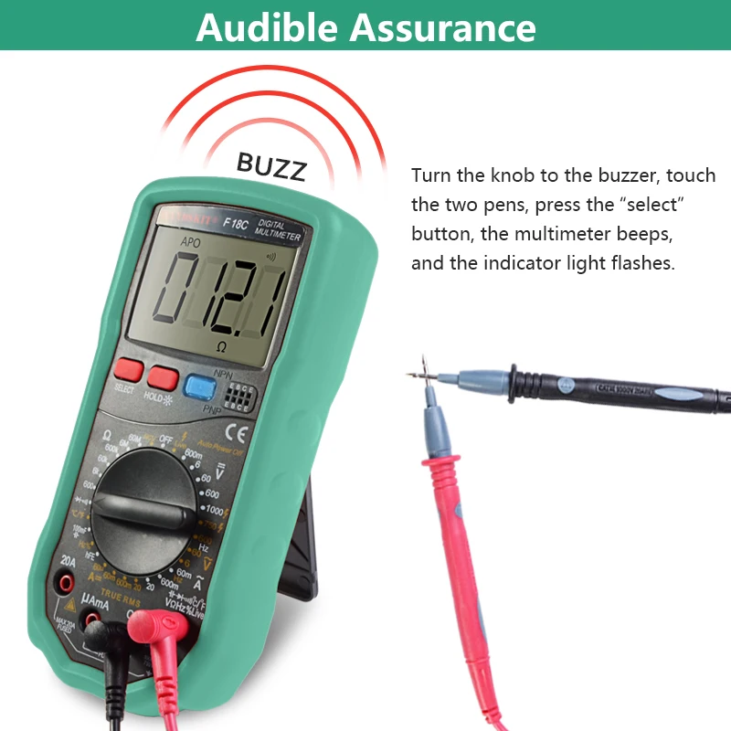 Цифровой мультиметр PM18C измеритель напряжения сопротивления емкости частоты