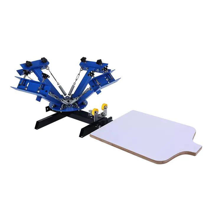 

FAST and FREE shipping! 4 color 1 station silk screen printing machine t-shirt printer press equipment carousel