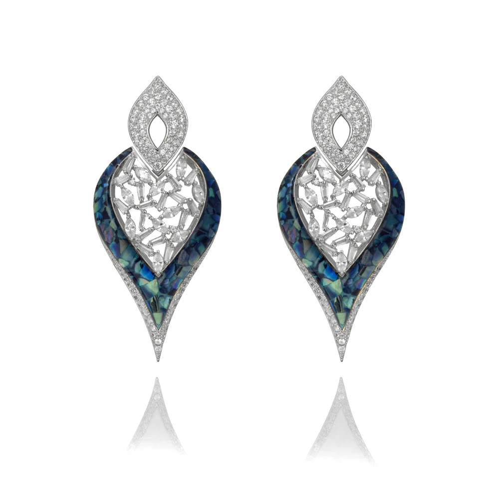 

Серьги-подвески женские TIRIM, с фианитами, в индийском стиле