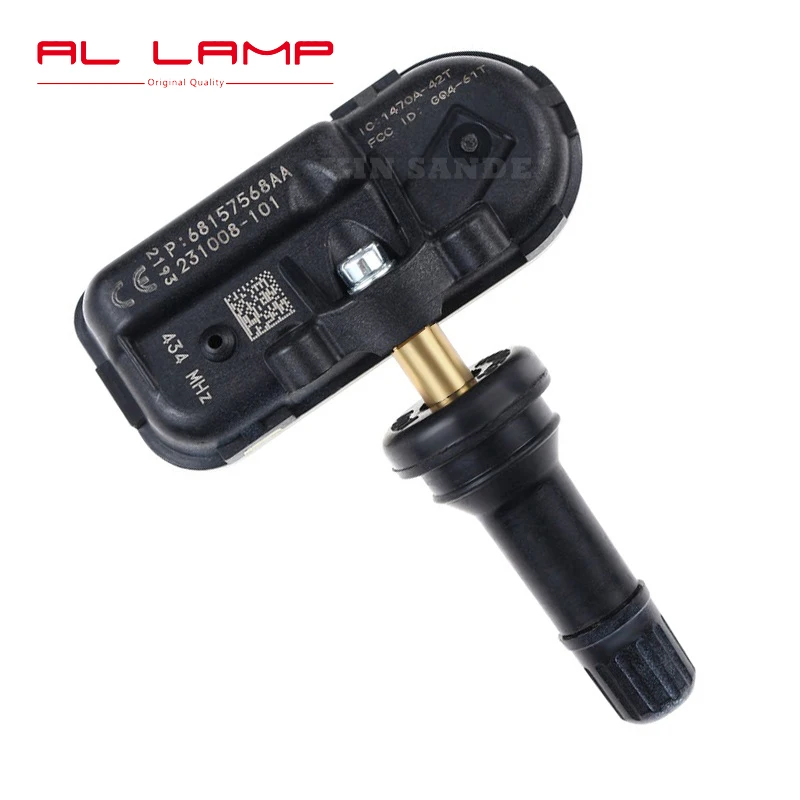 

68157568AA 433 МГц датчик давления в шинах датчик TPMS Датчик для Jeep Cherokee RAM 1500 2500 3500 2014-2018