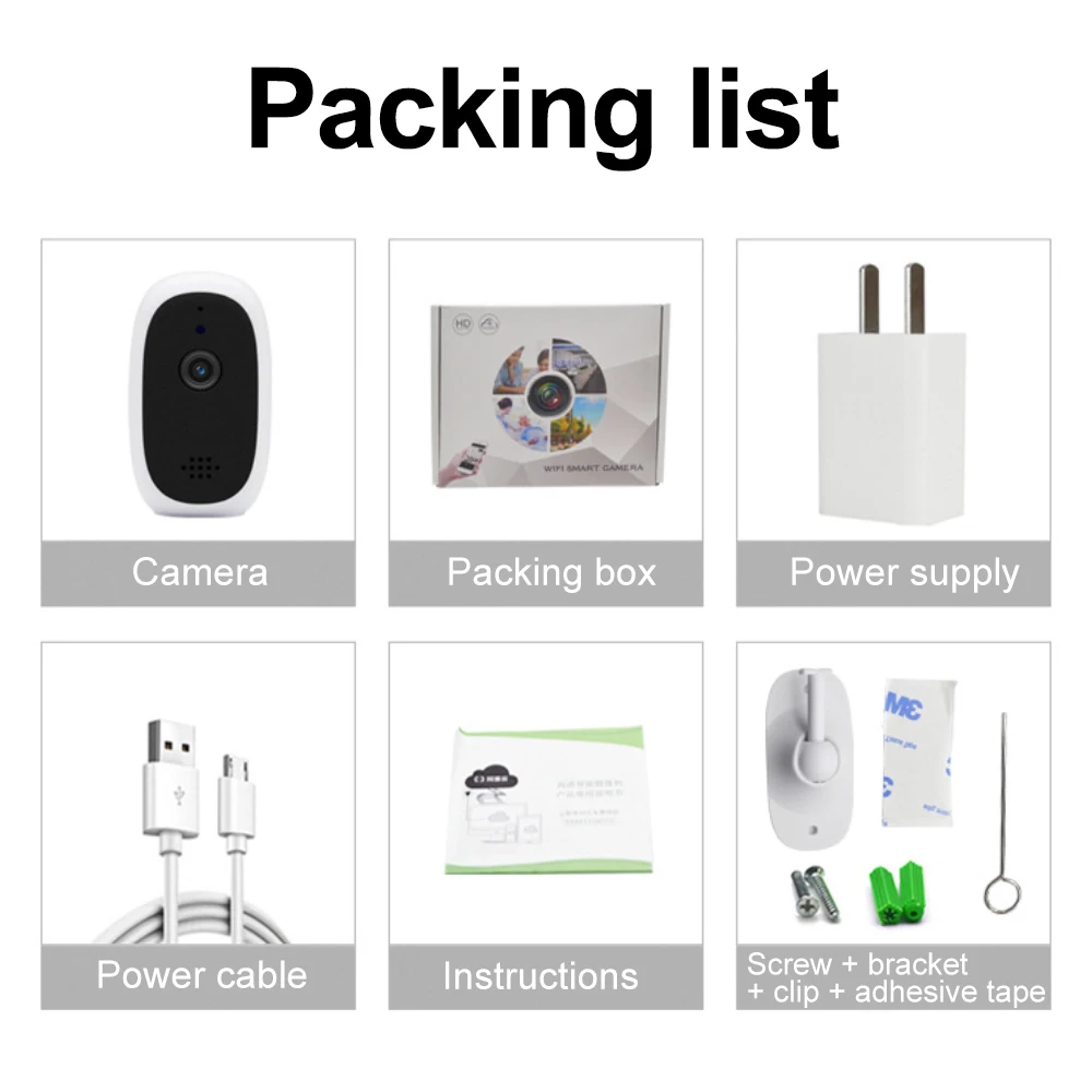 

Wifi Mini Baby Monitor IP Camera Wireless Baby Camera Security Surveillance CCTV Camera Smart Alarm Auto Tracking Network Cam