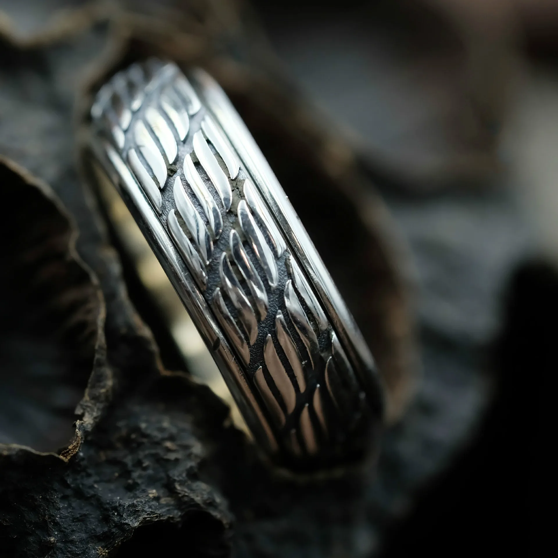 Кольца для влюбленных из тибетского серебра вращающиеся кольца 925 пробы с