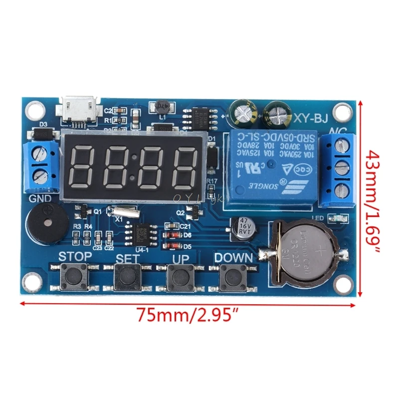 Цикл запуска таймер задержки переключатель 12V 24V релейный коммутационный модуль