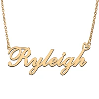 ryleigh name tag necklace personalized pendant jewelry gifts for mom daughter girl friend birthday christmas party present
