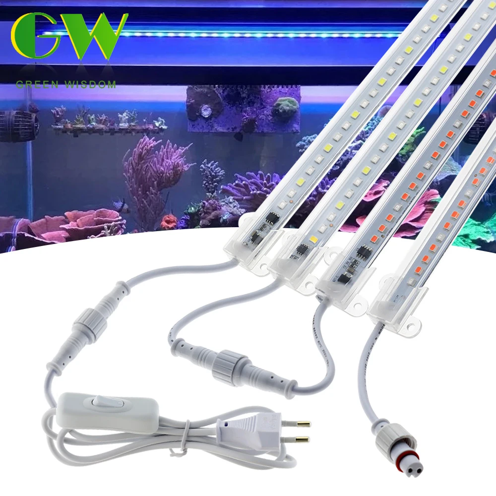 AC 220V LED Grow Light Full Spectrum LED Bar Lights for Plants Hydroponic Phyto Lamp for Grow Tent Aquarium Indoor Plant Growth