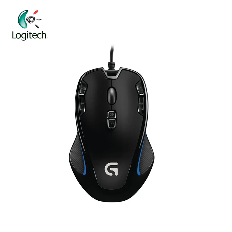 Проводная игровая мышь logitech G300S геймерская 2500 dpi 9 перезаряжаемых программируемых