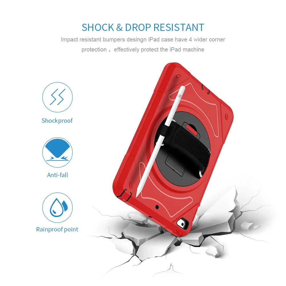 Противоударный чехол для iPad Mini 4 mini 5 2019 детский с держателем карандашом