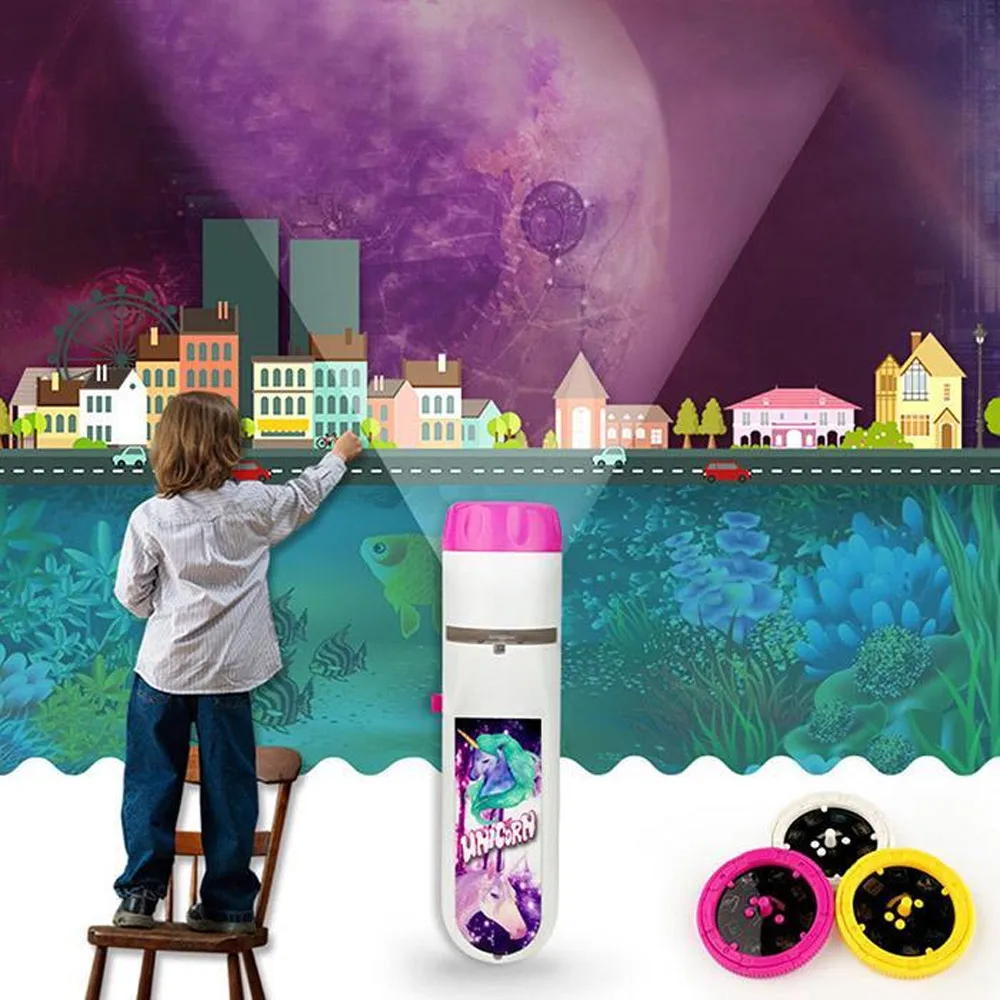 Мини проекционный фонарик развивающие светильник Набор для творчества